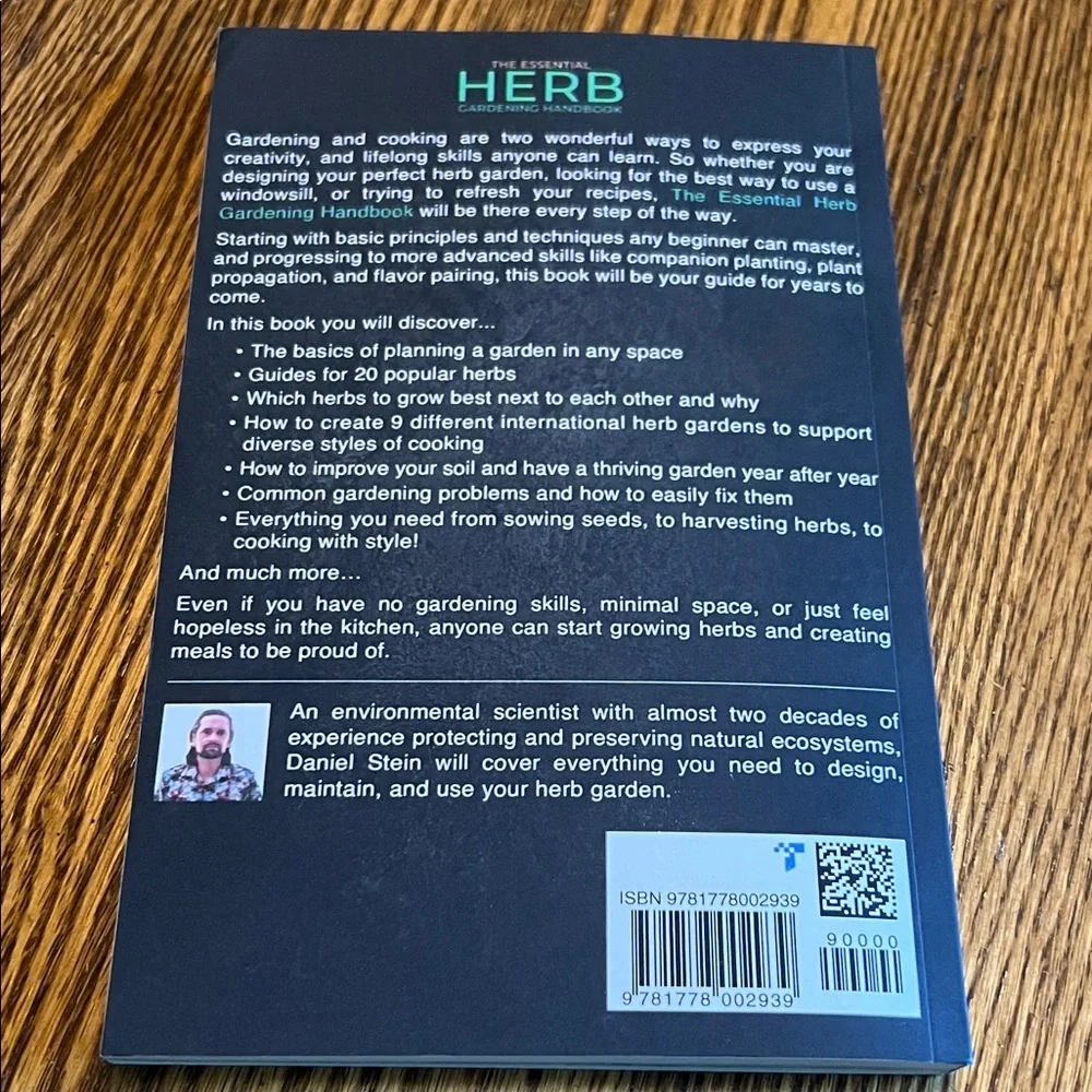 The Essential Herb Gardening Handbook by Daniel I. Stein - Dark Blue Cover
